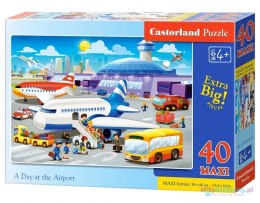 Puzzle układanka 40 elementów Lotnisko 4+ CASTORLAND