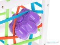Kostka elastyczna sensoryczna układanka sorter kształtów zabawka wtykana prostokąt