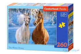 Puzzle układanka 260 elementów Zimowe konie 8+ CASTORLAND